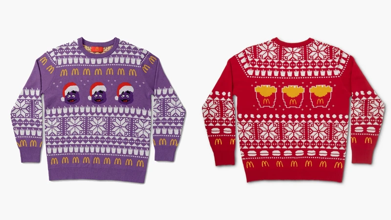 奶昔大哥、薯條假日系列針織毛衣 USD65 奶昔大哥、薯條假日系列針織毛衣 USD65