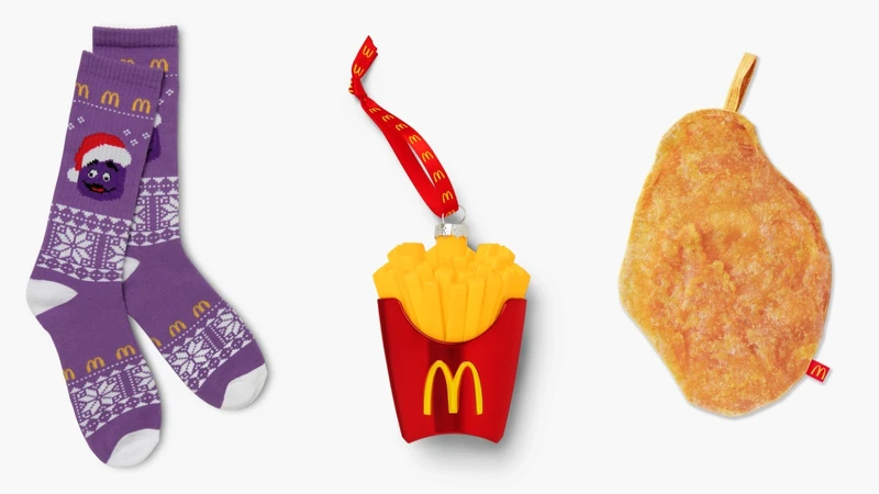 奶昔大哥長襪 USD15、薯條吊飾 USD15、雞塊掛飾 USD15 奶昔大哥長襪 USD15、薯條吊飾 USD15、雞塊掛飾 USD15