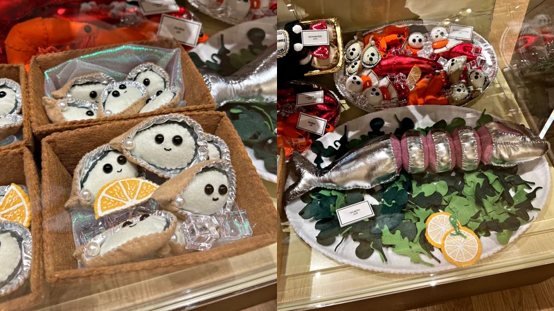 Lucy Sparrow製作的超擬真毛氈美食們。