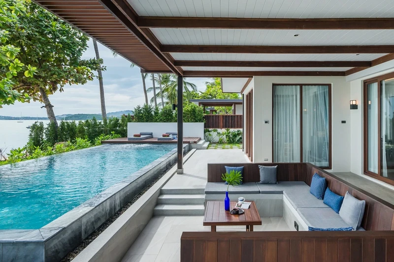 私人泳池別墅房型。 私人泳池別墅房型。