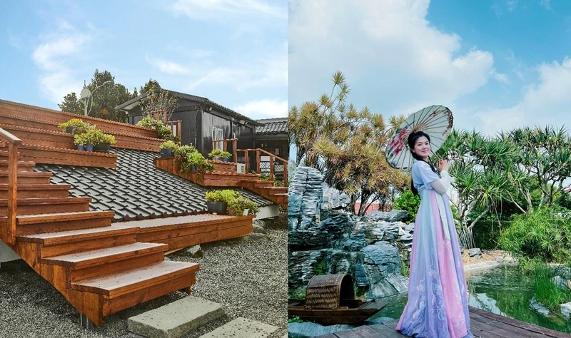 FB @huabuyuan 授權提供 屋頂上花園庭院實景。