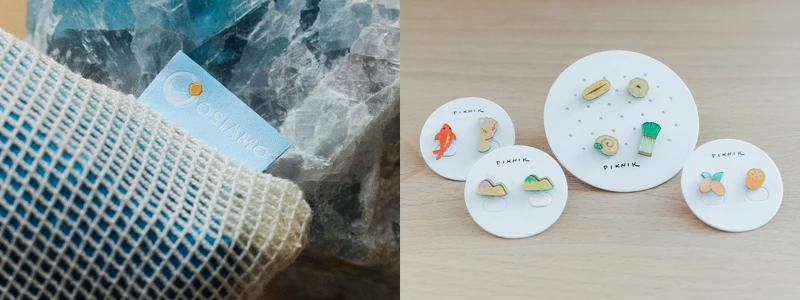 左:OSIAMO、右:日日野餐_宜蘭文化系列$380,攝影:Jimmy Yang。 左:OSIAMO、右:日日野餐_宜蘭文化系列$380,攝影:Jimmy Yang。