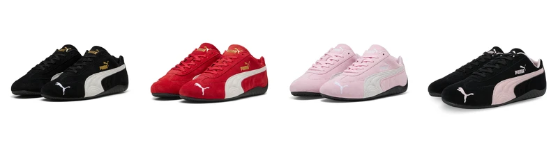 SPEEDCAT OG 賽車運動鞋,經典黑、極速紅、櫻花粉、芭蕾粉黑,各NT3,280 SPEEDCAT OG 賽車運動鞋,經典黑、極速紅、櫻花粉、芭蕾粉黑,各NT3,280