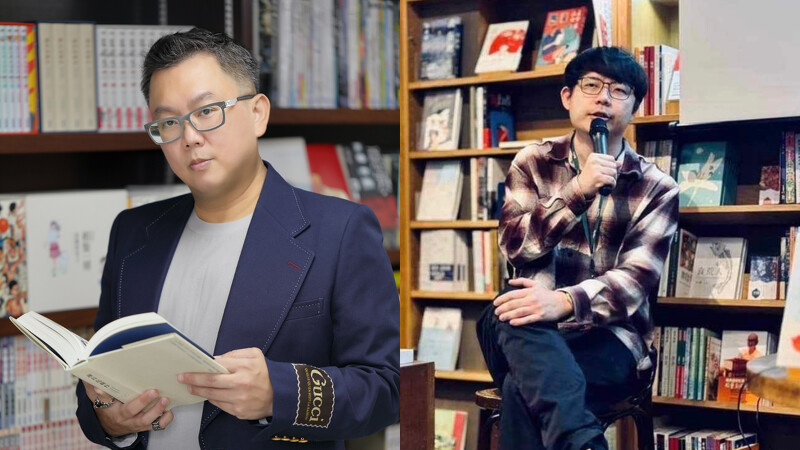 左 ：尖端出版執行長陳君平 右：季風帶社長林韋地