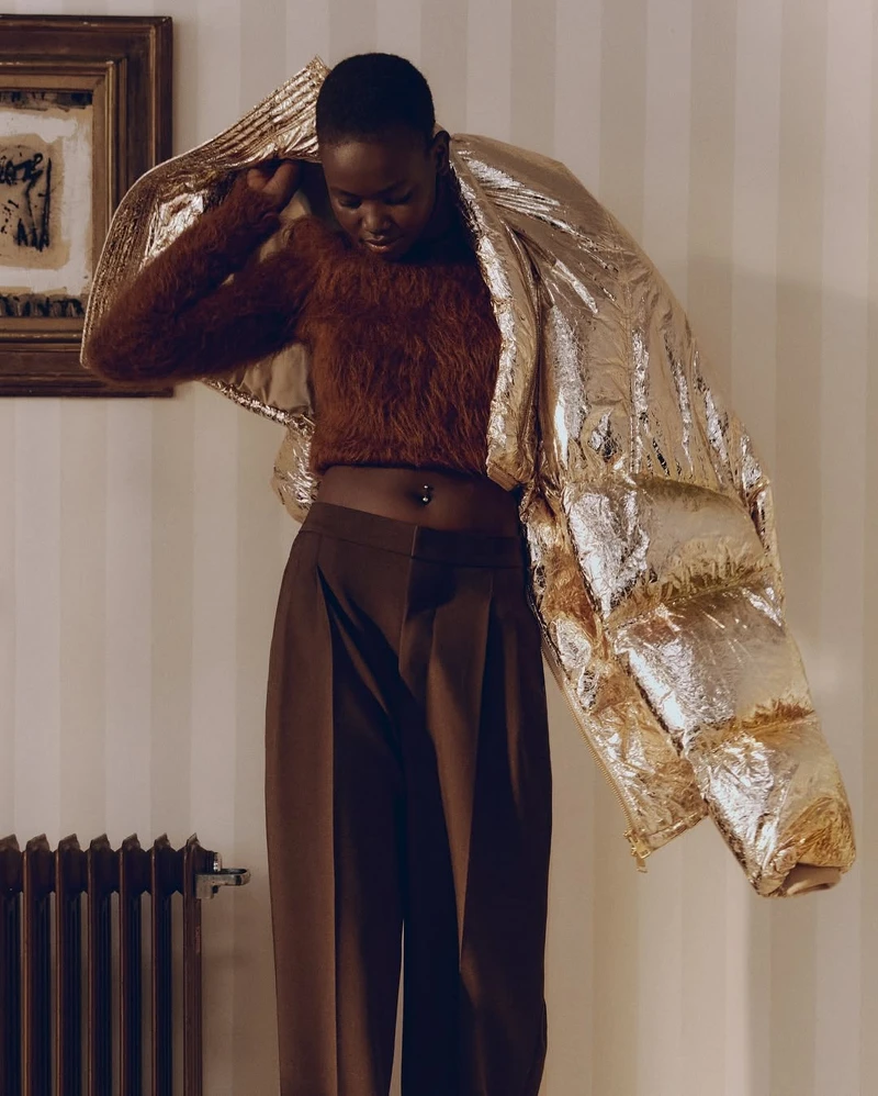 AMI Down jacket in technical canvas (NT$55,600)