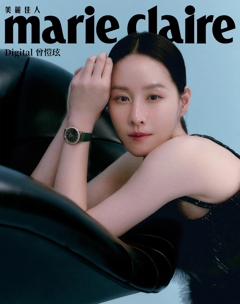 黑色綢緞洋裝,Givenchy;Traditionnelle 手動上鏈腕錶,Vacheron Constantin。 黑色綢緞洋裝,Givenchy;Traditionnelle 手動上鏈腕錶,Vacheron Constantin。