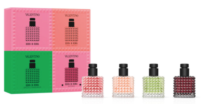 VALENTINO 訂製羅馬迷你女香四重旅行禮盒(官網限定)，NT2,200