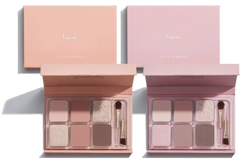 heme六色眼影盤(#杏桔、#絨粉),NT360 heme六色眼影盤(#杏桔、#絨粉),NT360