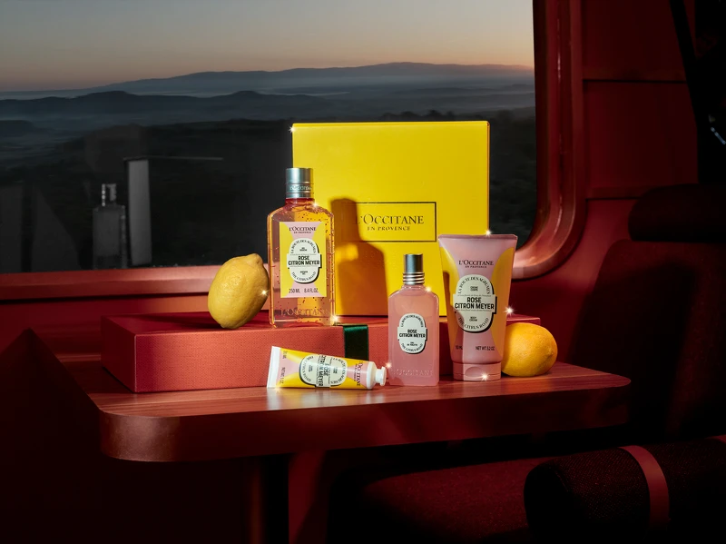 L’OCCITANE歐舒丹奇幻之旅梅爾玫瑰系列情境照。