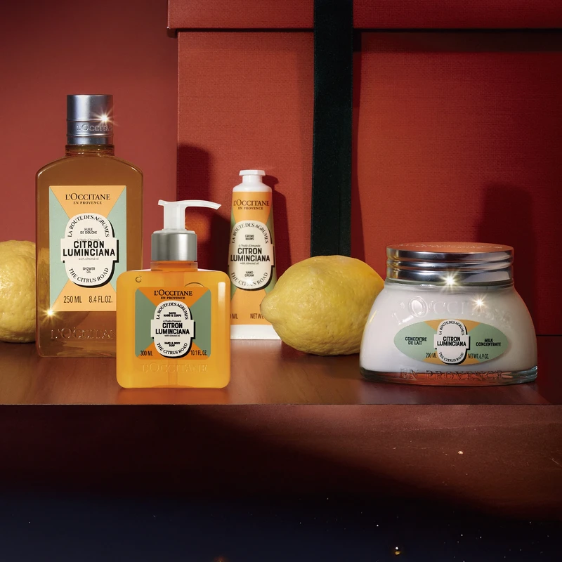 L’OCCITANE歐舒丹奇幻之旅夏娜杏仁全系列情境照。