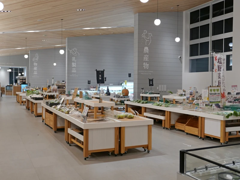 寬敞明亮的超市空間。 寬敞明亮的超市空間。