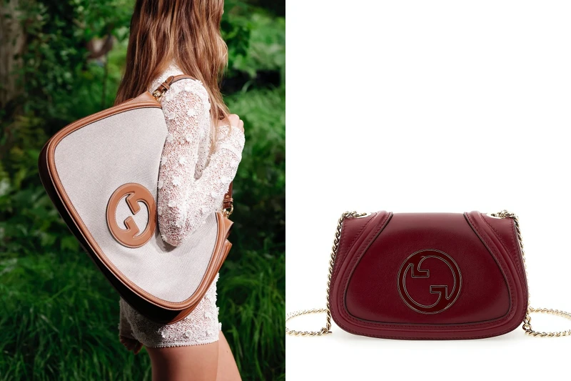 GUCCI Blondie 酒紅色相機包NT.94,500