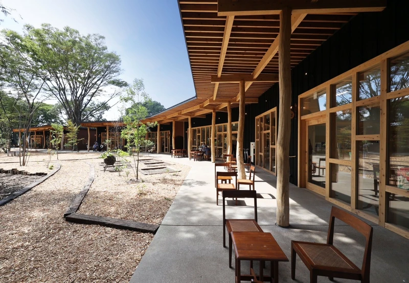 以「永續城鎮建設」為靈感打造的商圈。 以「永續城鎮建設」為靈感打造的商圈。