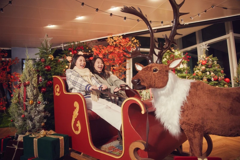 台北101 觀景台高山耶誕小鎮。 台北101 觀景台高山耶誕小鎮。