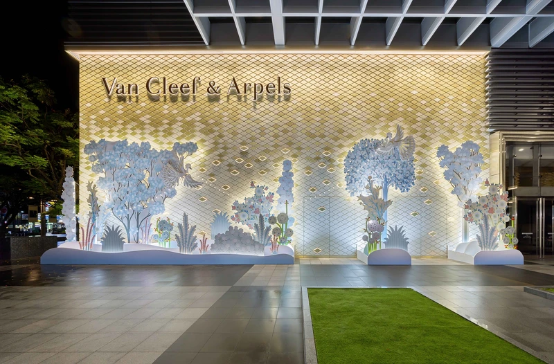 Van Cleef & Arpels梵克雅寶 微風信義旗艦店外牆