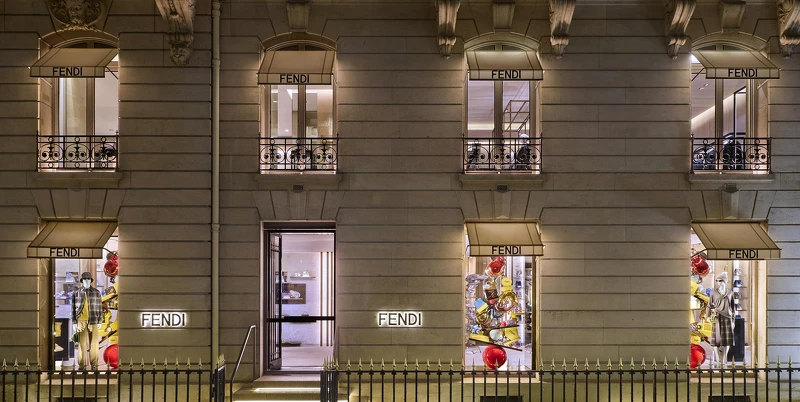 FENDI巴黎的櫥窗設計。 FENDI巴黎的櫥窗設計。