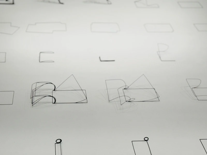 展品《un-printed material》系列。