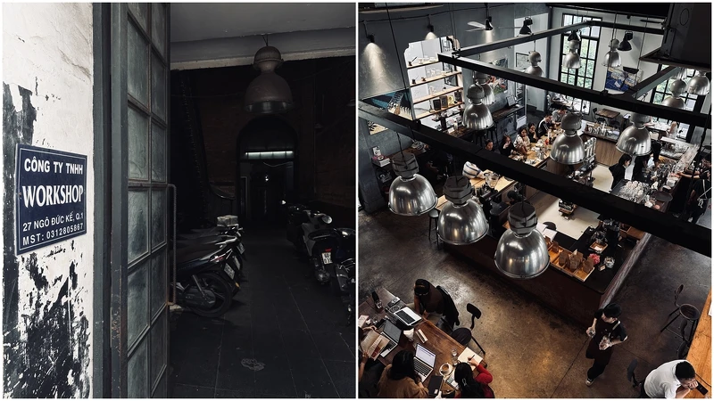 一樓入口超級不起眼,只有在牆上的鐵牌標著Workshop的Logo。/小閣樓的位置能清楚見到整間店的配置,充滿濃濃紐約風。 一樓入口超級不起眼,只有在牆上的鐵牌標著Workshop的Logo。/小閣樓的位置能清楚見到整間店的配置,充滿濃濃紐約風。