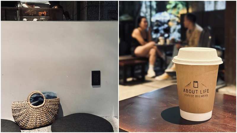 即便是小桌子,牆上也有插座可供使用,十分貼心。/主打日式風格的About Life,很適合與好友一同消磨時光。 即便是小桌子,牆上也有插座可供使用,十分貼心。/主打日式風格的About Life,很適合與好友一同消磨時光。