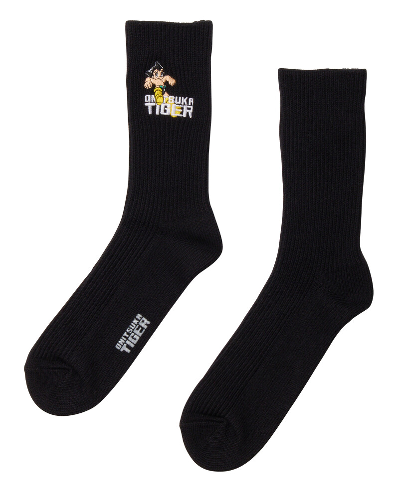 【鬼塚虎x原子小金剛聯名款】LOGO刺繡中筒襪，NT$1,680。