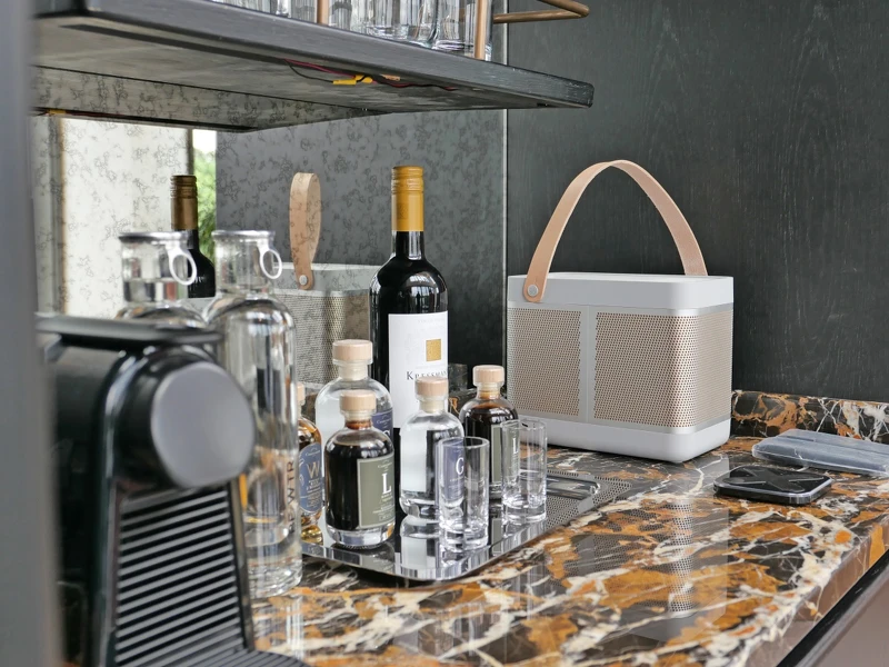 Standard Suite 的 Mini Bar。 Standard Suite 的 Mini Bar。
