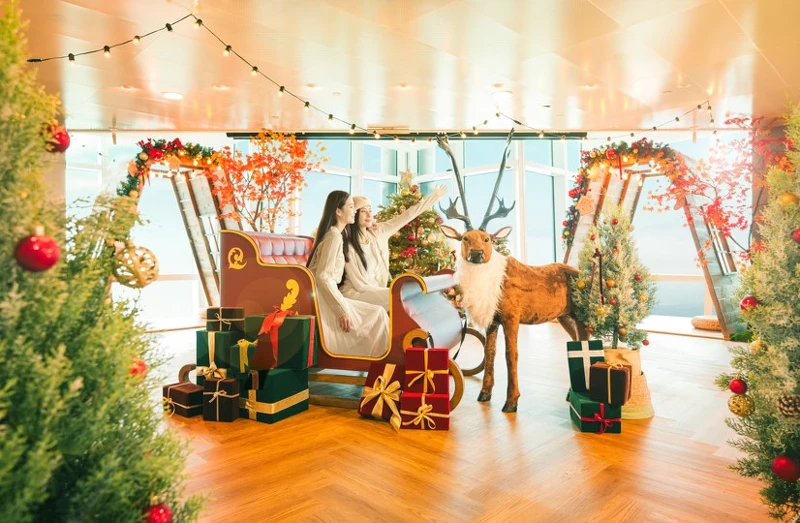 台北101《雲端冬季 山林之美》高山耶誕小鎮。