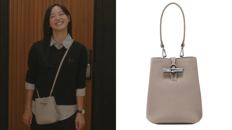 Longchamp Roseau系列水桶包,NT$21,700。 Longchamp Roseau系列水桶包,NT$21,700。