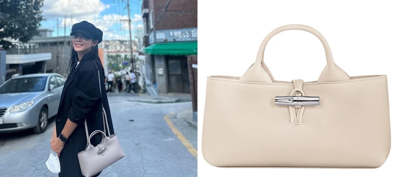 Longchamp Roseau系列長形手提包S,NT24,900。 Longchamp Roseau系列長形手提包S,NT24,900。