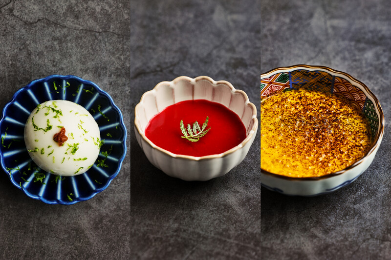 甜點則有三個選項,依序為「希臘優格雪酪」、「覆盆莓奶酪」、「芒果西米露」。 甜點則有三個選項,依序為「希臘優格雪酪」、「覆盆莓奶酪」、「芒果西米露」。