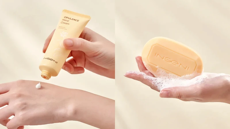 新肌霓x大春煉皂「馥桂雙方•香遇禮盒」內含桂氣迎人美手霜、馥桂花香植萃皂。 新肌霓x大春煉皂「馥桂雙方•香遇禮盒」內含桂氣迎人美手霜、馥桂花香植萃皂。