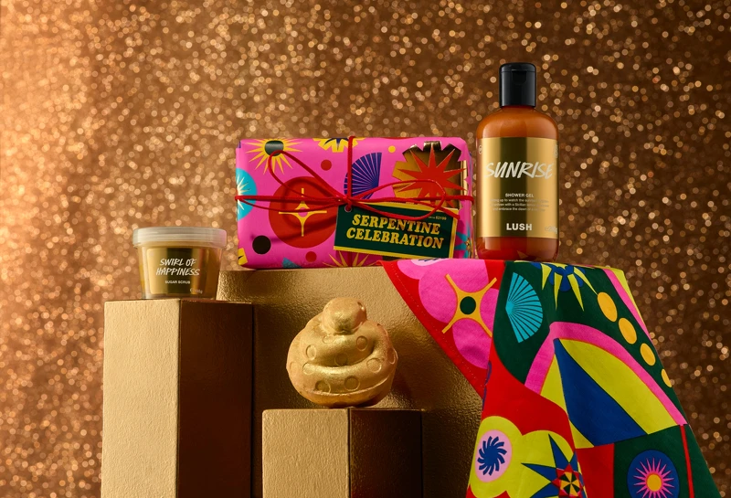 LUSH 2025蛇年限定系列。 LUSH 2025蛇年限定系列。