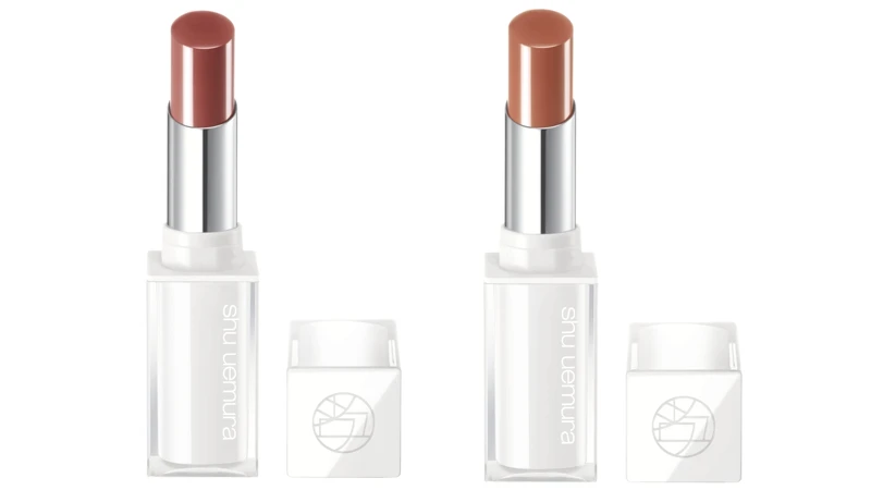 shu uemura植村秀無色限精萃水潤唇膏(#KN BR775、#KN BG984),NT1,280 shu uemura植村秀無色限精萃水潤唇膏(#KN BR775、#KN BG984),NT1,280