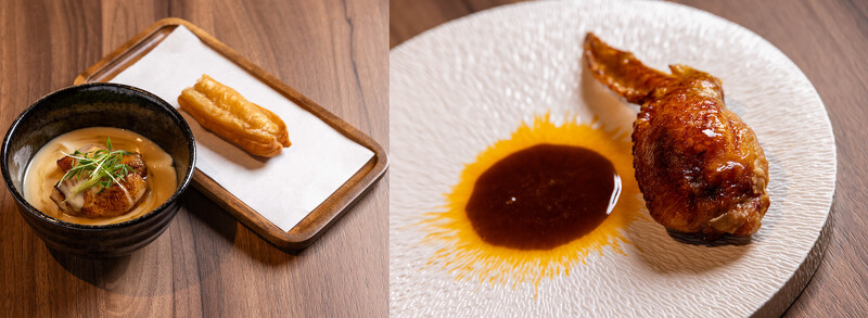 美露鱈/鹹豆花、鹿野土雞翅/可樂