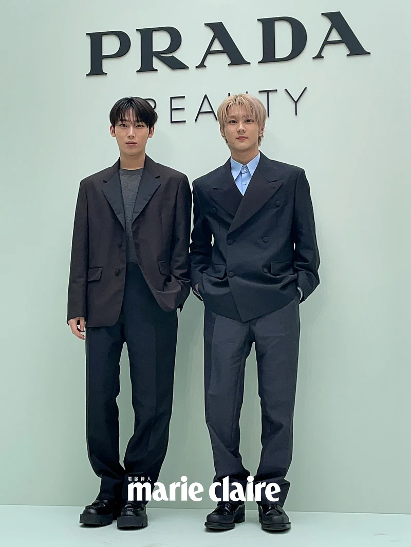 ENHYPEN成員梁禎元(JUNGWON)與金善禹(SUNWOO),出席PRADA Beauty 美妝旗艦快閃店開幕現場。 ENHYPEN成員梁禎元(JUNGWON)與金善禹(SUNWOO),出席PRADA Beauty 美妝旗艦快閃店開幕現場。