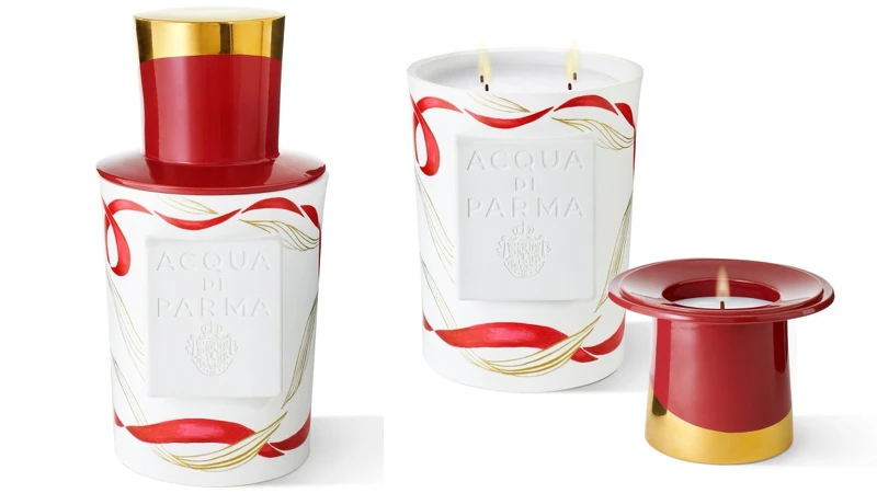 Acqua di Parma Legàmi Chapeau!蠟燭(藏紅花香氛蠟燭330g+曦光玫瑰香氛蠟燭1.6kg)，NT30,500