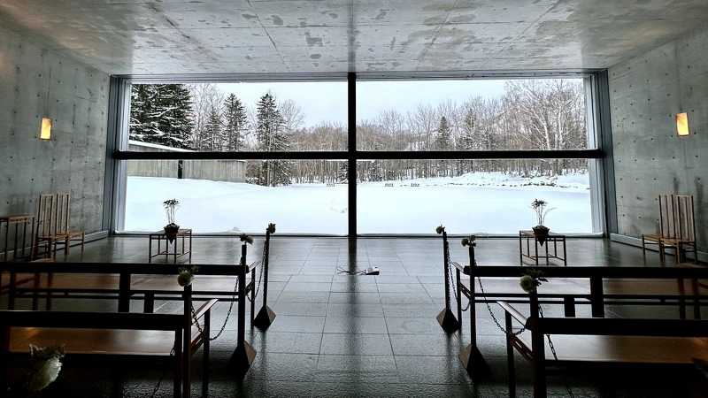 「水之教堂」冬季景色