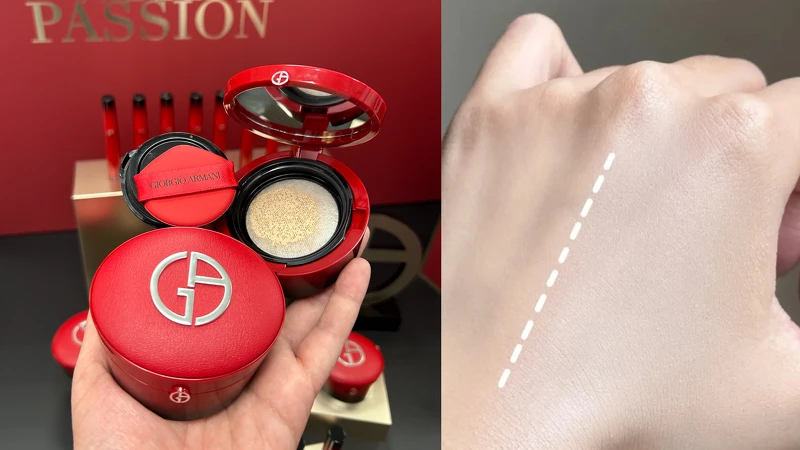 圖片來源: Armani Beauty & 小紅書 | 完美絲絨持久氣墊粉餅 25周年限定版|定價3,500元 圖片來源: Armani Beauty & 小紅書 | 完美絲絨持久氣墊粉餅 25周年限定版|定價3,500元