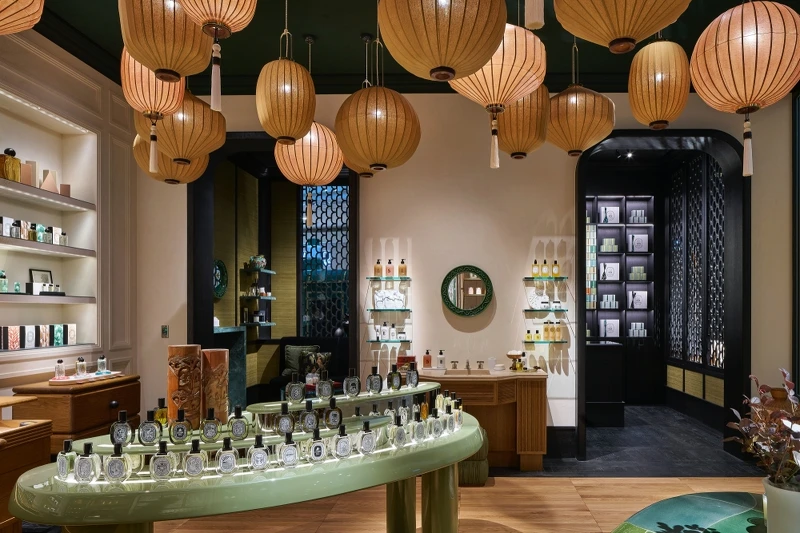 Diptyque 台北101形象旗艦店的店內。 Diptyque 台北101形象旗艦店的店內。