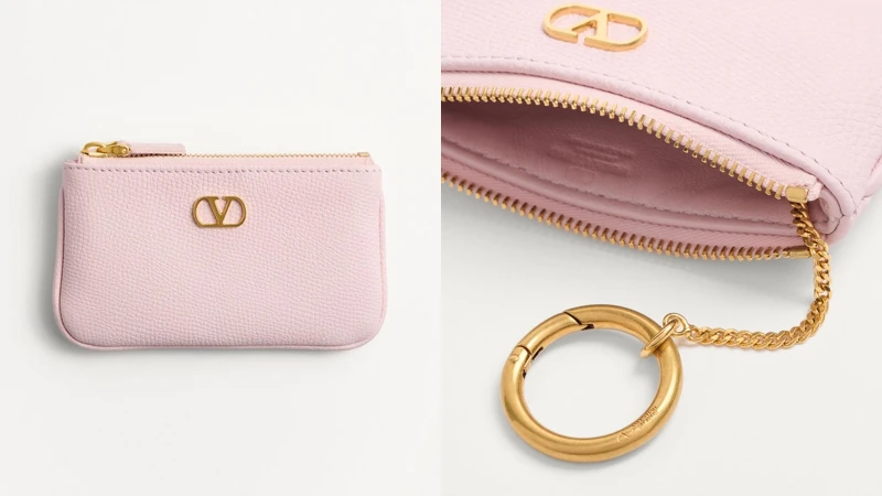 VLOGO 標誌性粒面小牛皮零錢包 約台幣14,868 VLOGO 標誌性粒面小牛皮零錢包 約台幣14,868