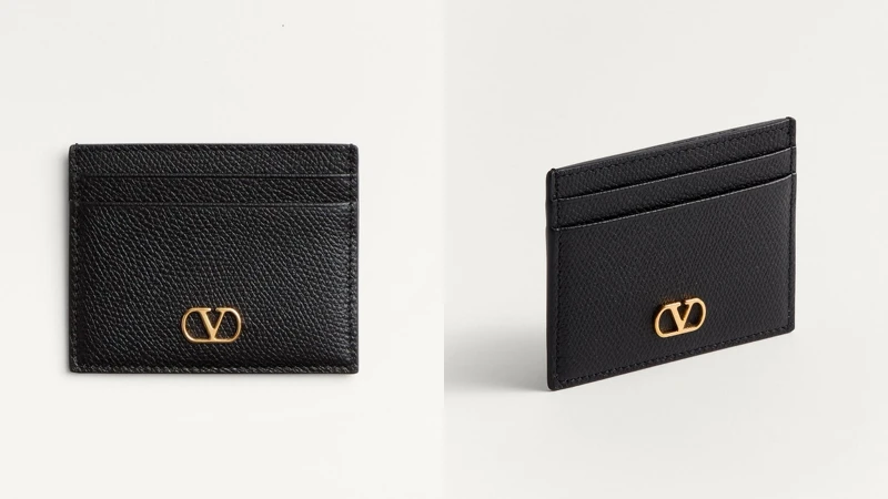 VLOGO 標誌性粒面小牛皮卡包 約台幣11,891 VLOGO 標誌性粒面小牛皮卡包 約台幣11,891
