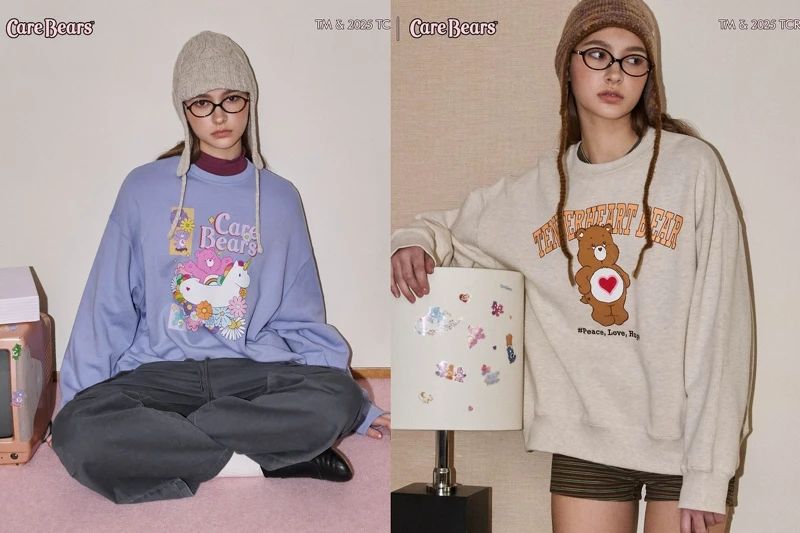 CARE BEARS洗舊感印花大學TEE NT.1090、CARE BEARS人物印花大學TEE NT.1090 CARE BEARS洗舊感印花大學TEE NT.1090、CARE BEARS人物印花大學TEE NT.1090