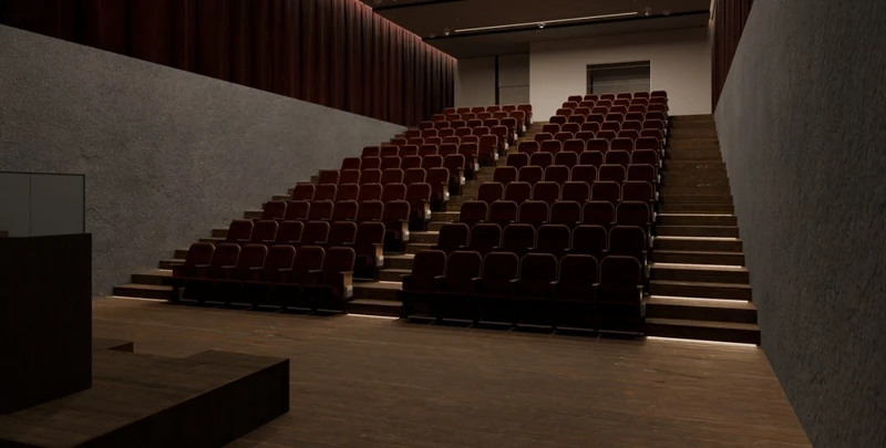 老建築改造而成的對話劇場。 老建築改造而成的對話劇場。