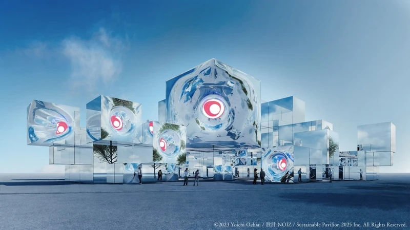 結合藝術與新興科技的動態雕塑建築。 結合藝術與新興科技的動態雕塑建築。