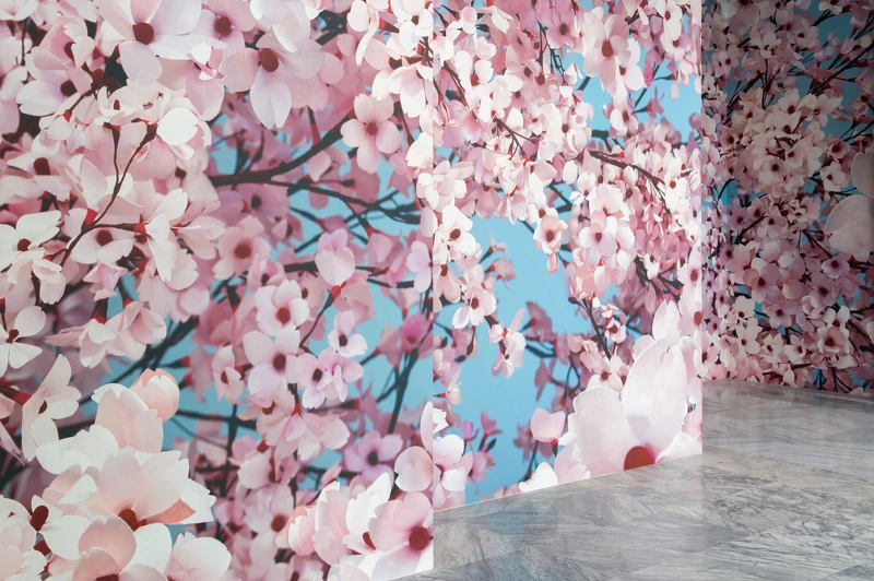 托瑪斯.德曼,《花見》,2014,UV 印刷,無紡布壁紙,尺寸依場地而定。圖像由藝術家與北美館提供。© Thomas Demand, VG Bild-Kunst, Bonn. 托瑪斯.德曼,《花見》,2014,UV 印刷,無紡布壁紙,尺寸依場地而定。圖像由藝術家與北美館提供。© Thomas Demand, VG Bild-Kunst, Bonn.