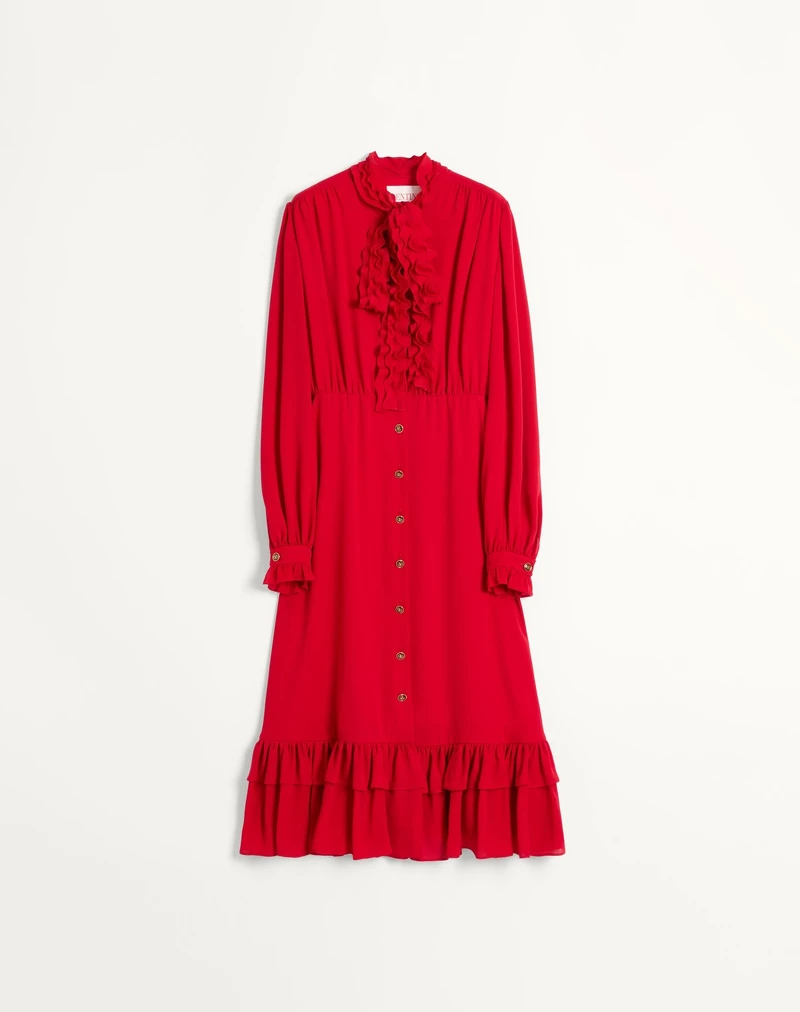 Valentino Georgette Midi連身裙，NT236,000。