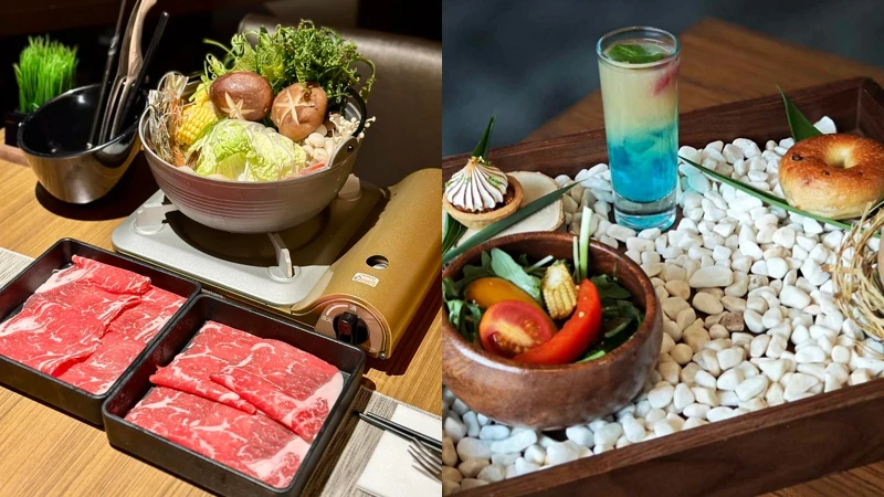 採用當地食材製作的衛斯理餐廳Smei Buffet火鍋、下午茶