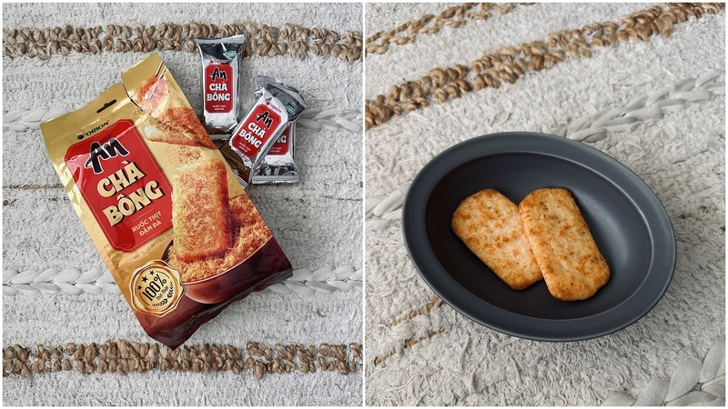 An Cha Bong的肉鬆仙貝滿大一包,我算了一下裡面總共有14包。/雖然包裝很澎湃,但仙貝上的肉鬆不多,不過不減美味。 An Cha Bong的肉鬆仙貝滿大一包,我算了一下裡面總共有14包。/雖然包裝很澎湃,但仙貝上的肉鬆不多,不過不減美味。