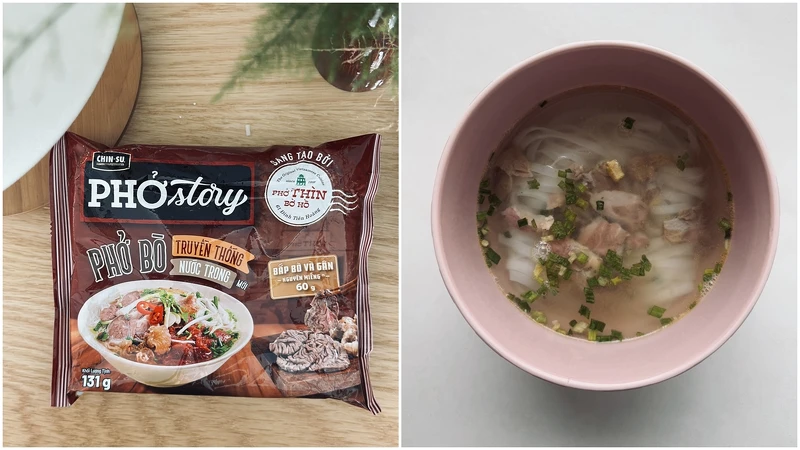 CHIN-SU京蘇 PHOstory傳統口味牛肉河粉,包裝看起來超美味。/成品味道有點像台灣的清燉牛肉麵,但還是多了越南特有的香料味。 CHIN-SU京蘇 PHOstory傳統口味牛肉河粉,包裝看起來超美味。/成品味道有點像台灣的清燉牛肉麵,但還是多了越南特有的香料味。