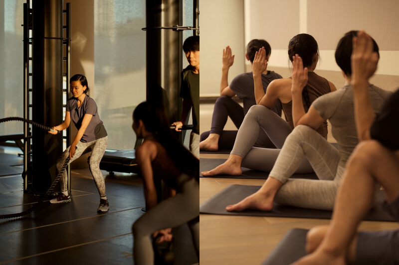 設置了五間專門運動教室,包括了飛輪、瑜伽、模擬高爾夫和拳擊。 設置了五間專門運動教室,包括了飛輪、瑜伽、模擬高爾夫和拳擊。