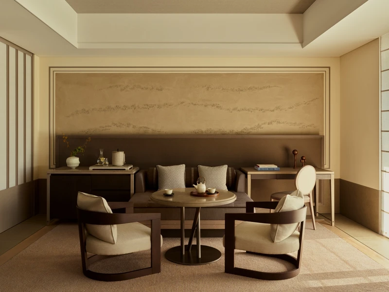 「Premier Room」的客廳。 「Premier Room」的客廳。